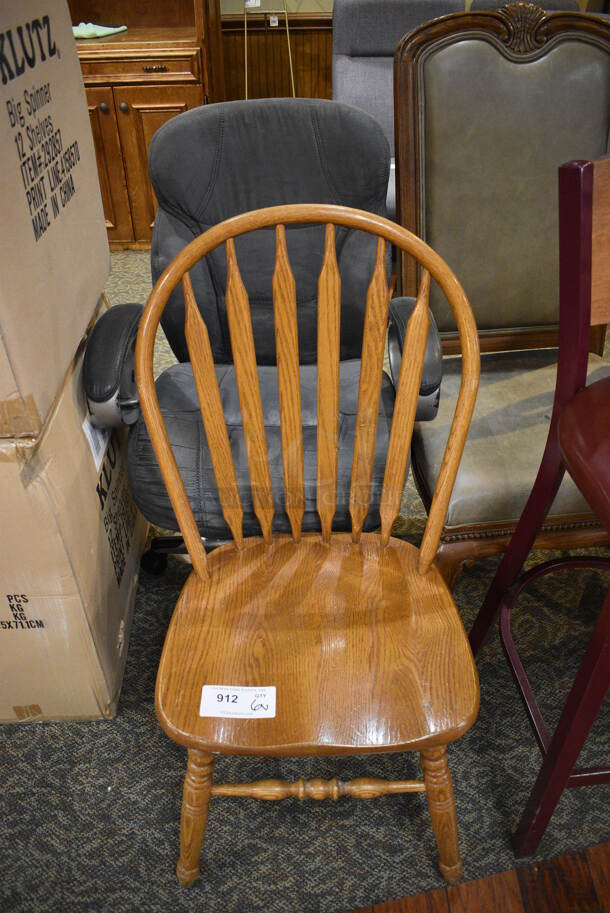 6 Various Chairs Including 2 Wooden Dining, Wooden Bar Height and 3 Office Chairs. Includes 22x19x36. 6 Times Your Bid! (gift shop) - Image 2 of 5