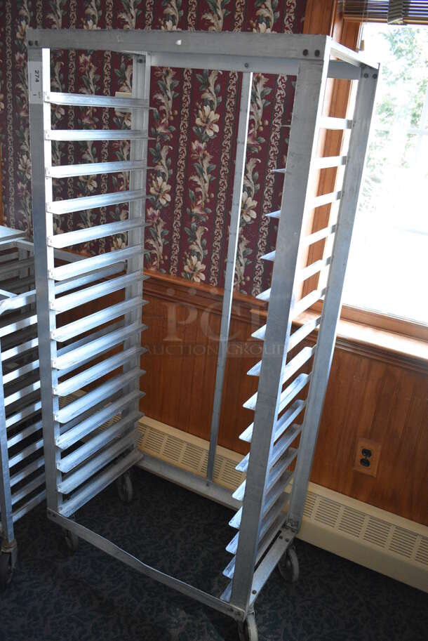 Metal Commercial Pan Transport Rack on Commercial Casters. 30.5x18.5x66. (sunroom dining room) - Image 2 of 4