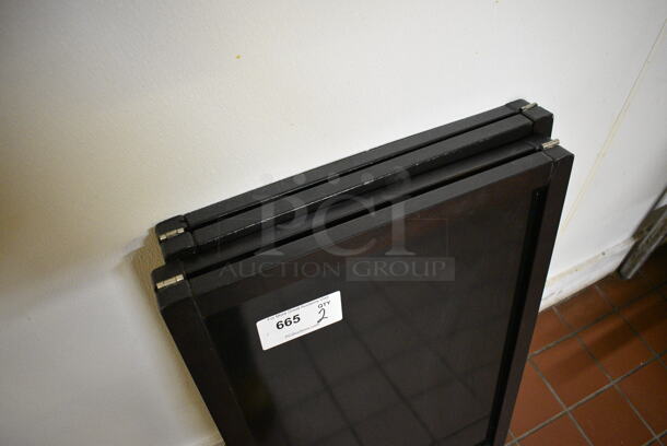 2 Black A Frame Sidewalk Signs. 20x2.5x33.5. 2 Times Your Bid! (bakery kitchen) - Image 3 of 3