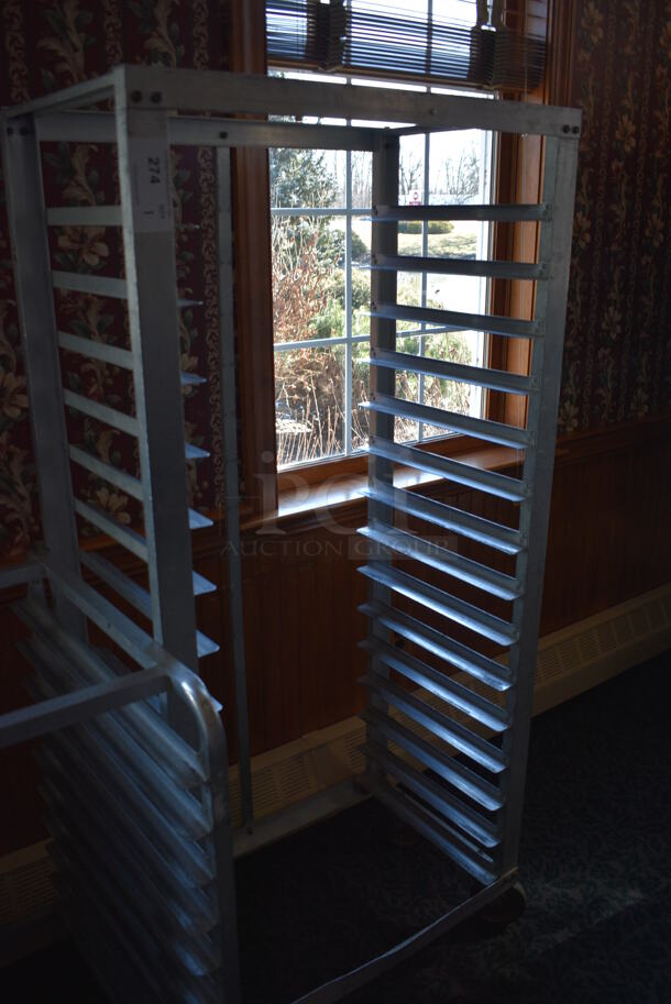 Metal Commercial Pan Transport Rack on Commercial Casters. 30.5x18.5x66. (sunroom dining room) - Image 3 of 4