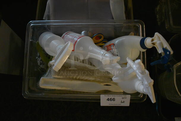 ALL ONE MONEY! Lot of Dish Caddy of Poly Spray Bottles! 19.5x19.5x4 (main dining room) - Image 2 of 4