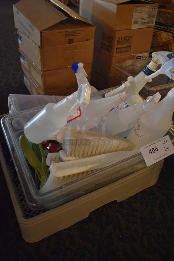 ALL ONE MONEY! Lot of Dish Caddy of Poly Spray Bottles! 19.5x19.5x4 (main dining room) - Image 4 of 4