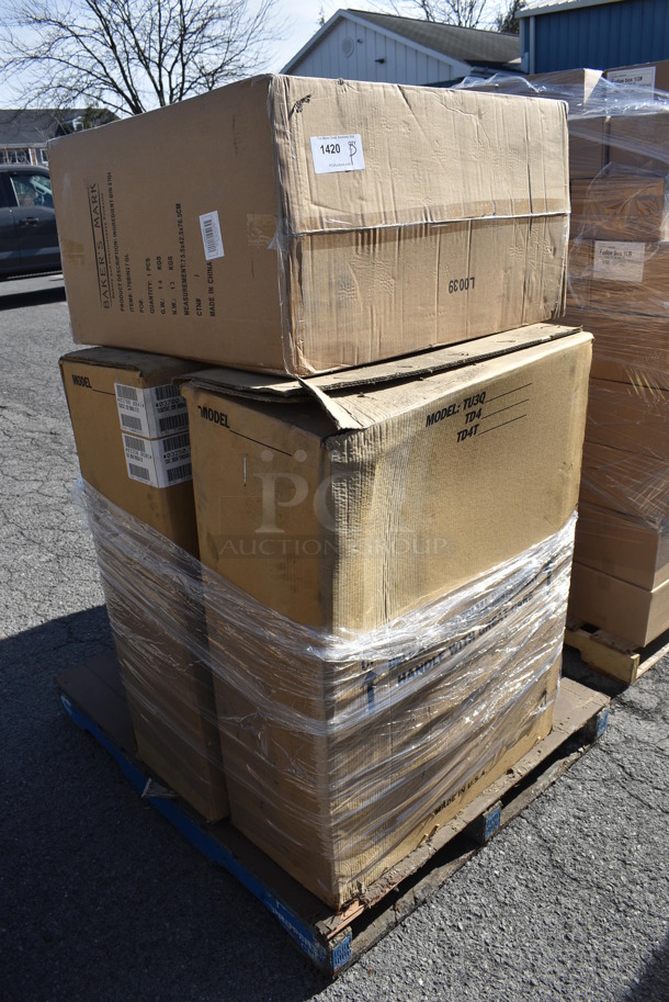 ALL ONE MONEY! Pallet Lot of Various Items Including Ingredient Bin and Bunn Hot Water Dispensers. 7x16x28 (warehouse) - Image 2 of 7