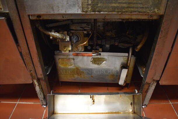 Broaster Model 1800GH Stainless Steel Commercial Floor Style Natural Gas Powered Pressure Fryer. 18x34x48. Unit Was In Working Condition When Restaurant Closed. (kitchen) - Image 6 of 8