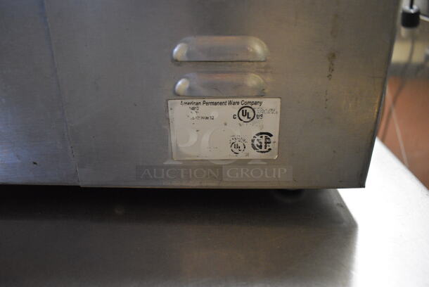 American Permanent Ware Stainless Steel Commercial Countertop Food Warmer. 14.5x23x9. Unit Was In Working Condition When Restaurant Closed. (bakery kitchen) - Image 5 of 5