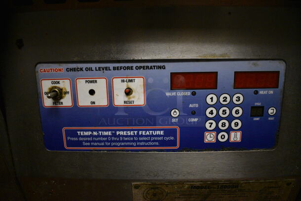 Broaster Model 1800GH Stainless Steel Commercial Floor Style Natural Gas Powered Pressure Fryer. 18x34x48. Unit Was In Working Condition When Restaurant Closed. (kitchen) - Image 4 of 9