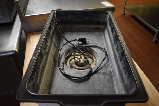 Sunnex Black Countertop Food Warmer. 120 Volts, 1 Phase. 22.5x13.5x7.5. Unit Was In Working Condition When Restaurant Closed. (bakery kitchen) - Image 3 of 4