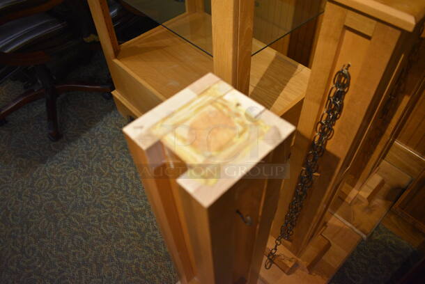 4 Wooden Stanchions. 16x16x40. 4 Times Your Bid! (gift shop) - Image 5 of 5