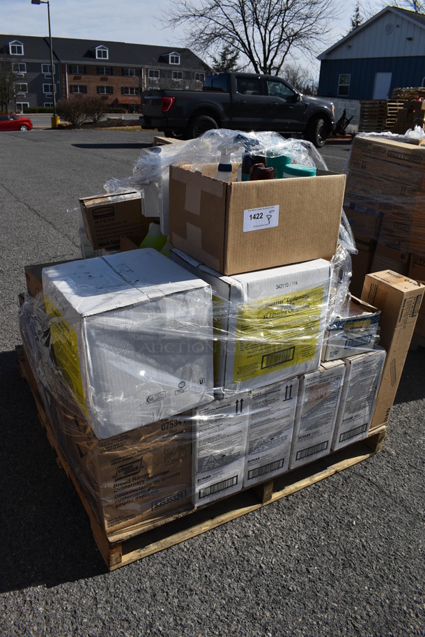ALL ONE MONEY! Pallet Lot of Various Items Including Ecolab Orange Force Cleaner. (warehouse) - Image 2 of 5