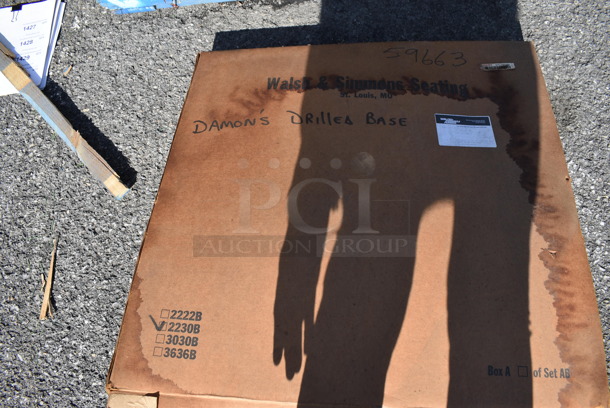 ALL ONE MONEY! Pallet Lot of 8 Metal Table Bases. 30x30x29. (warehouse) - Image 2 of 4