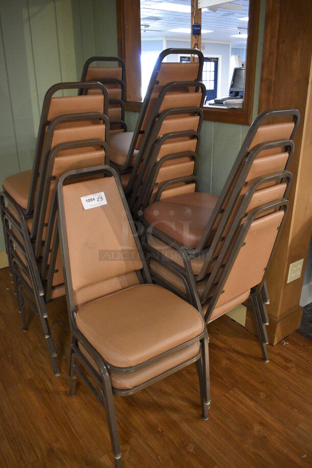 23 Metal Stackable Banquet Chairs. 18x19x36. 23 Times Your Bid! (garden center) - Image 2 of 4