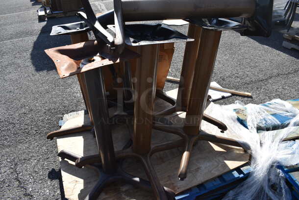 ALL ONE MONEY! Pallet Lot of 8 Metal Table Bases. 30x30x29. (warehouse) - Image 4 of 4