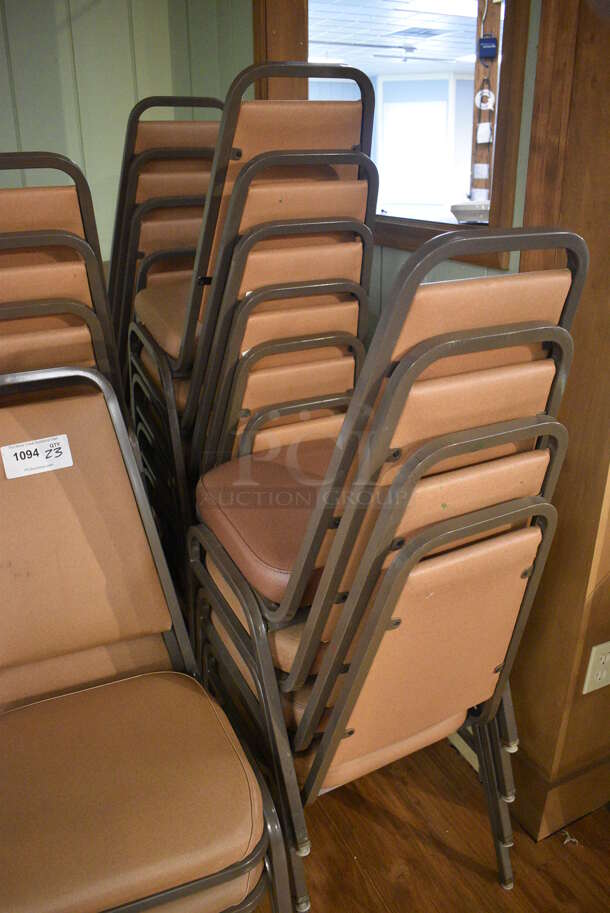 23 Metal Stackable Banquet Chairs. 18x19x36. 23 Times Your Bid! (garden center) - Image 4 of 4