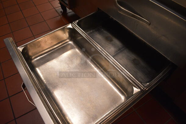 Traulsen Stainless Steel Commercial 4 Drawer Chef Base on Commercial Casters. 81.5x34.5x25.5. Unit Was In Working Condition When Restaurant Closed. (kitchen) - Image 5 of 7