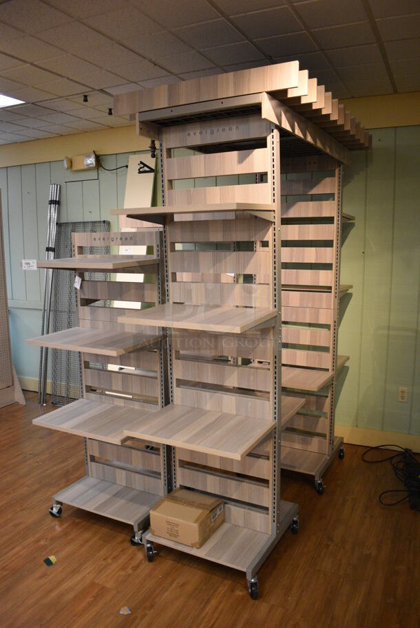 ALL ONE MONEY! Lot of 4 Wood Pattern Racks. Includes 24x34x66. (garden center) - Image 2 of 6