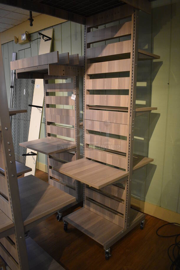ALL ONE MONEY! Lot of 4 Wood Pattern Racks. Includes 24x34x66. (garden center) - Image 3 of 6