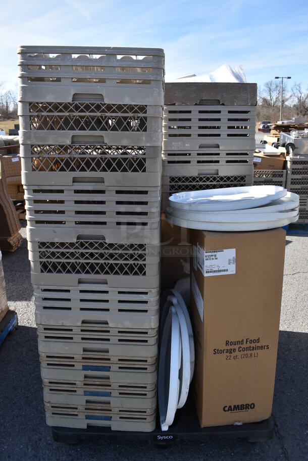 ALL ONE MONEY! Pallet Lot of Various Items Including Dish Caddies and Dolly. (warehouse) - Image 4 of 4