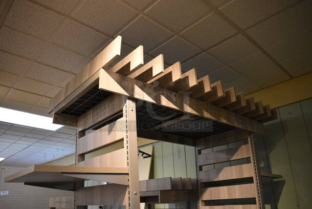 ALL ONE MONEY! Lot of 4 Wood Pattern Racks. Includes 24x34x66. (garden center) - Image 4 of 6