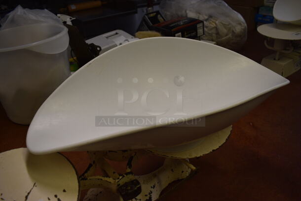 Metal Commercial Countertop Baking Scale w/ White Poly Bowl. 23x9x7.5, 21x12x6. (bakery kitchen) - Image 3 of 4