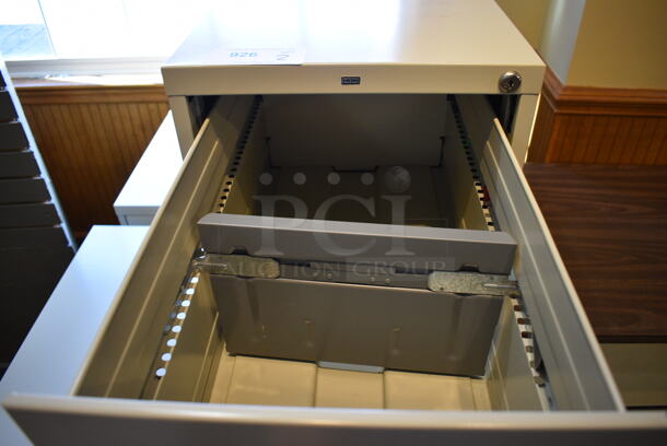2 Metal 4 Drawer Filing Cabinets. 15x27x52. 2 Times Your Bid! (gift shop) - Image 3 of 5