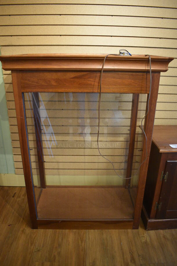 Wooden Cabinet w/ 2 Doors. 36x19x29, 39x21.5x51. (garden center) - Image 2 of 5