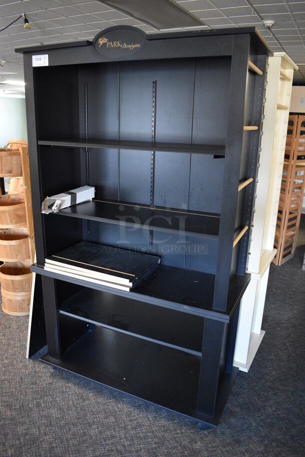 Black Shelving Unit. 46x20x77. (garden center) - Image 2 of 4