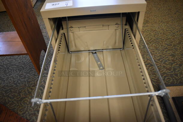 4 Tan Metal 2 Drawer Filing Cabinets. 15x23x29. 4 Times Your Bid! (gift shop) - Image 5 of 5