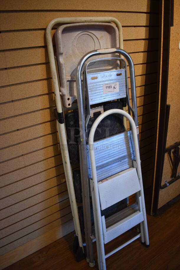 3 Various Ladders. Includes 14x2x42. 3 Times Your Bid! (garden center) - Image 2 of 3