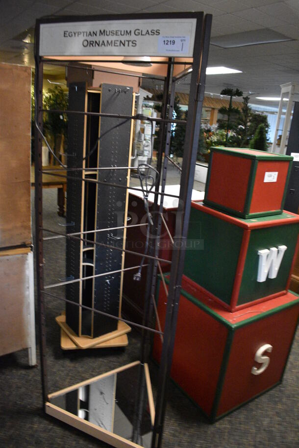 Black Metal Rack. 26x26x72.5. (garden center) - Image 2 of 3