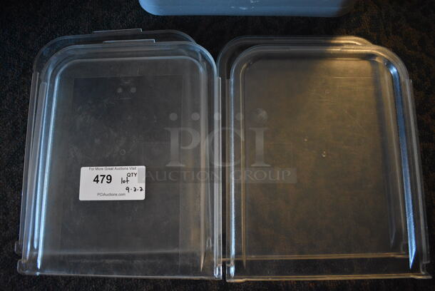 ALL ONE MONEY! Lot of Poly Lids; 9 Large, 2 Small Clear and 4 Half Ingredient Bin Lids! Includes 24x16x2. (main dining room) - Image 5 of 5