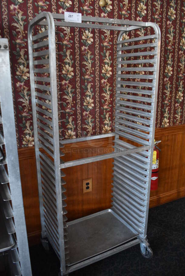 Metal Commercial Pan Transport Rack on Commercial Casters. 28.5x18x70. (sunroom dining room) - Image 2 of 4