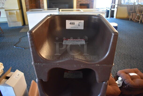 6 Brown Poly Booster Seats. 13x12x9.5. 6 Times Your Bid! (main dining room) - Image 2 of 3