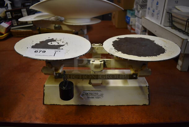 Detecto Model 1001-TB Metal Commercial Countertop Baking Scale. 19.5x9x7.5. (bakery kitchen) - Image 1 of 4