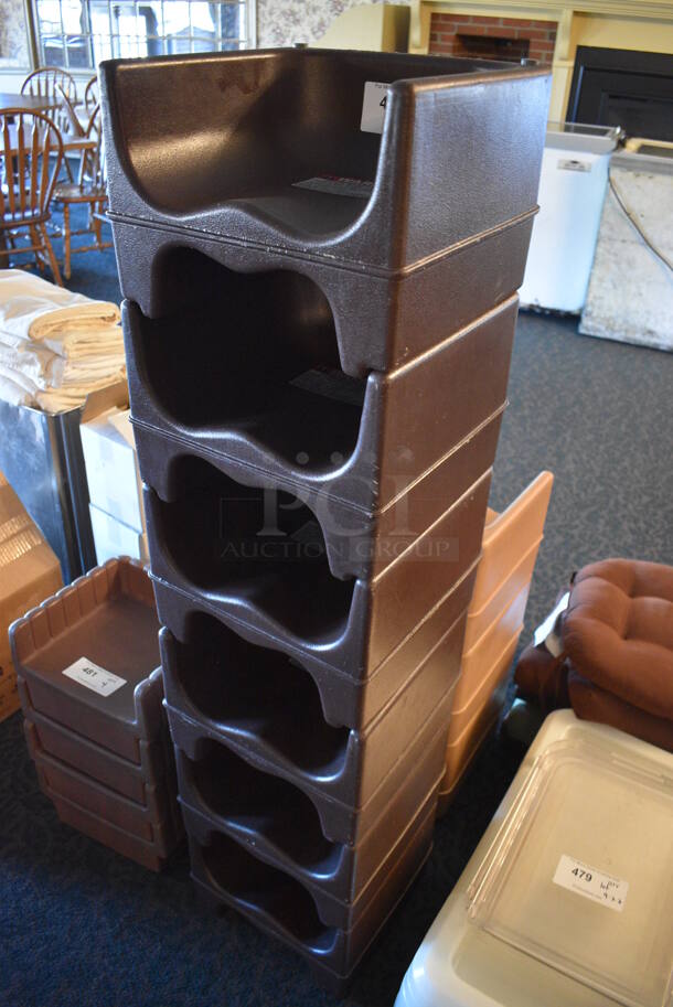 6 Brown Poly Booster Seats. 13x12x9.5. 6 Times Your Bid! (main dining room) - Image 3 of 3