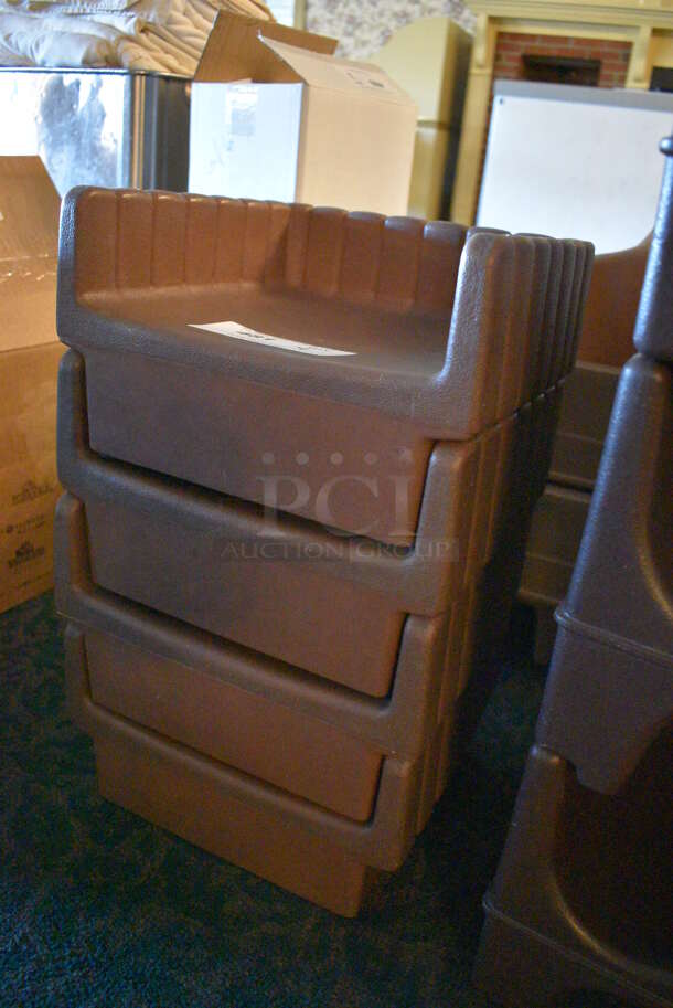 4 Brown Poly Booster Seats. 11.5x11.5x7. 4 Times Your Bid! (main dining room) - Image 2 of 5
