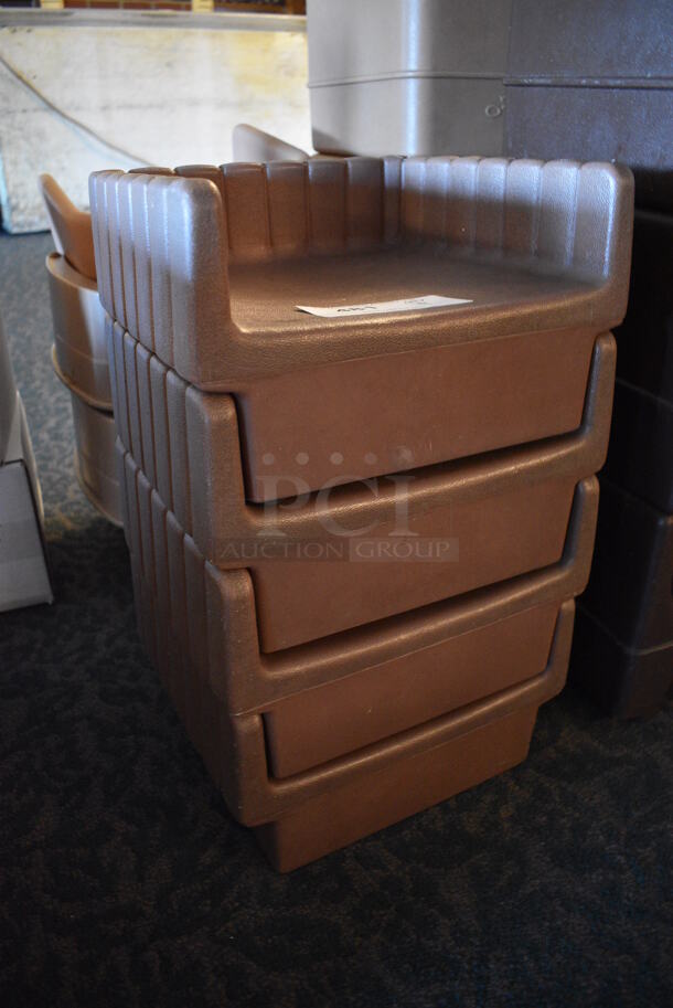 4 Brown Poly Booster Seats. 11.5x11.5x7. 4 Times Your Bid! (main dining room) - Image 3 of 5