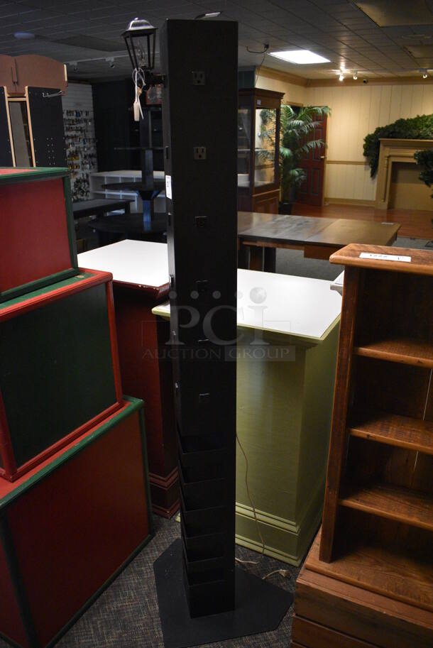 Black Power Strip Stand. 20x17x67. (garden center) - Image 2 of 4