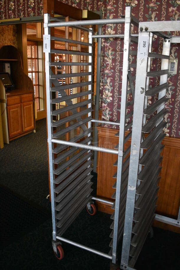 Metal Commercial Pan Transport Rack on Commercial Casters. 20.5x26x69. (sunroom dining room) - Image 3 of 5