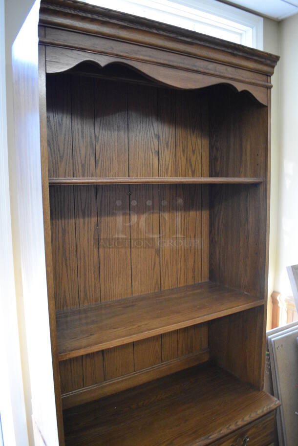 Wooden Cabinet w/ 3 Drawers. 34x18x80. (gift shop) - Image 2 of 6