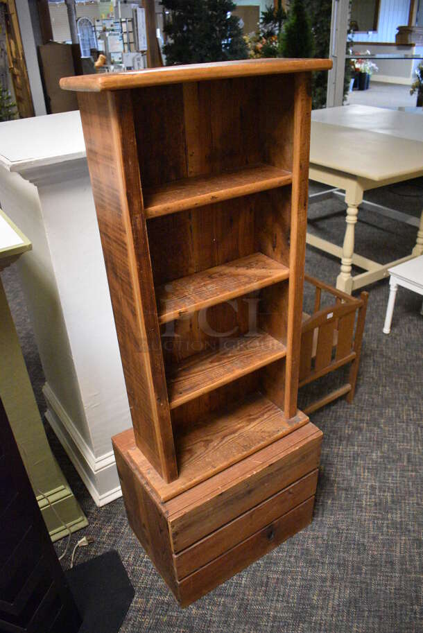 Wooden Shelving Unit. 18x12.5x49. (garden center) - Image 3 of 4
