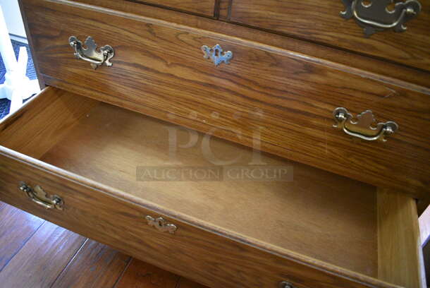 Wooden Cabinet w/ 3 Drawers. 34x18x80. (gift shop) - Image 4 of 6