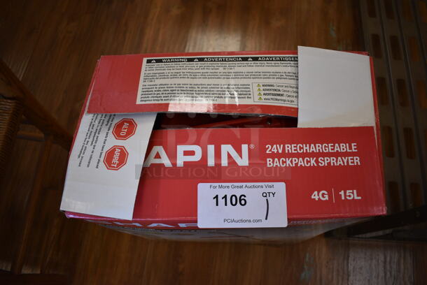 IN ORIGINAL BOX! Chapin 24V Rechargeable Backpack Sprayer. (garden center) - Image 3 of 3