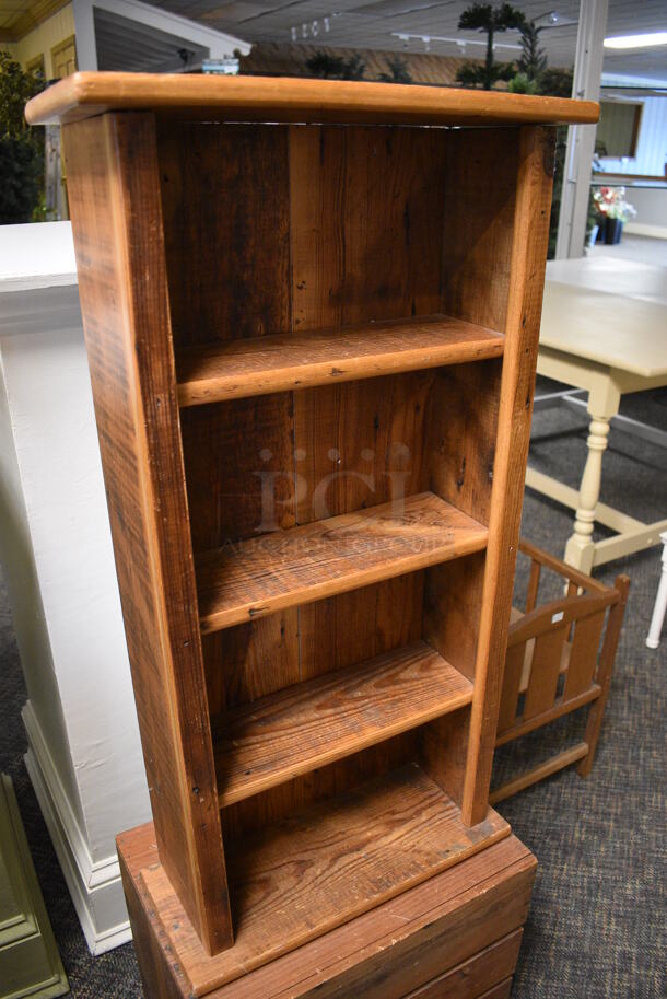 Wooden Shelving Unit. 18x12.5x49. (garden center) - Image 4 of 4
