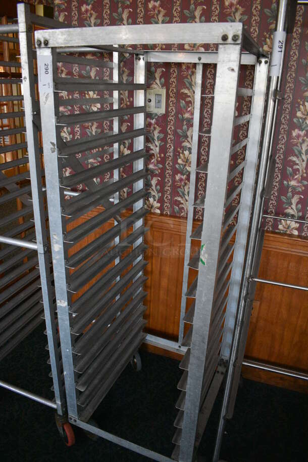 Metal Commercial Pan Transport Rack on Commercial Casters. 22.5x26.5x66. (sunroom dining room) - Image 3 of 4