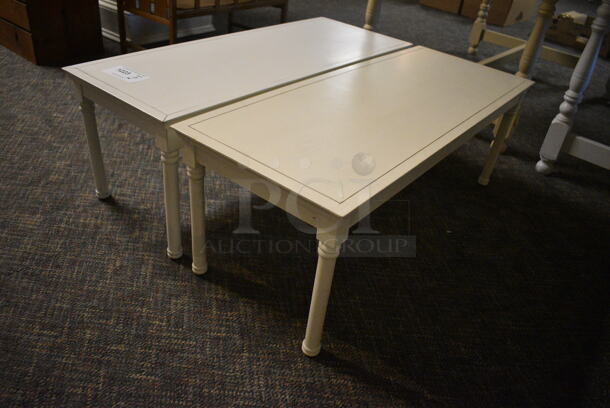 2 Wooden Tables. 36x14x13. 2 Times Your Bid! (garden center) - Image 3 of 3