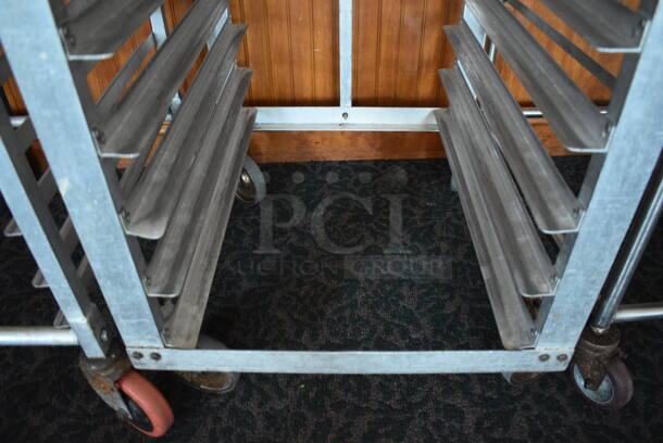 Metal Commercial Pan Transport Rack on Commercial Casters. 22.5x26.5x66. (sunroom dining room) - Image 4 of 4
