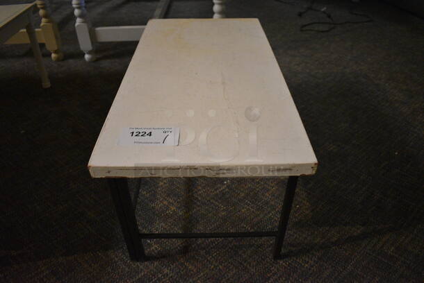 Wooden Table. 28x14x12. (garden center) - Image 2 of 3