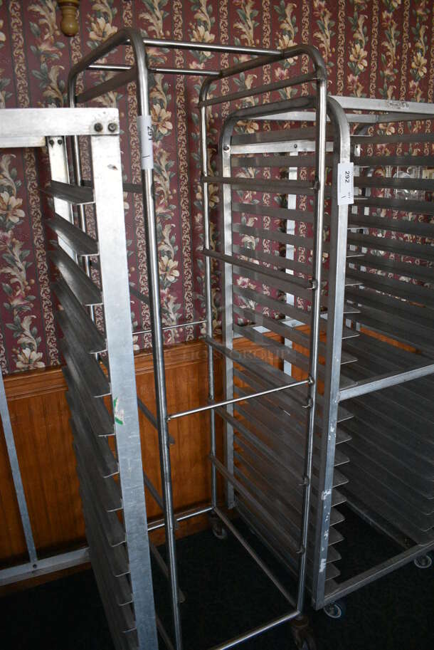 Metal Commercial Pan Transport Rack on Commercial Casters. 18x26x72.5. (sunroom dining room) - Image 2 of 4