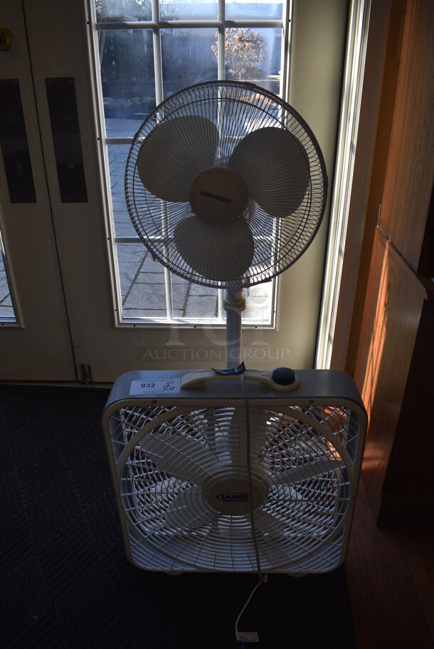 2 Various Fans. 21x4.5x23, 18x20x45. 2 Times Your Bid! (gift shop) - Image 4 of 4