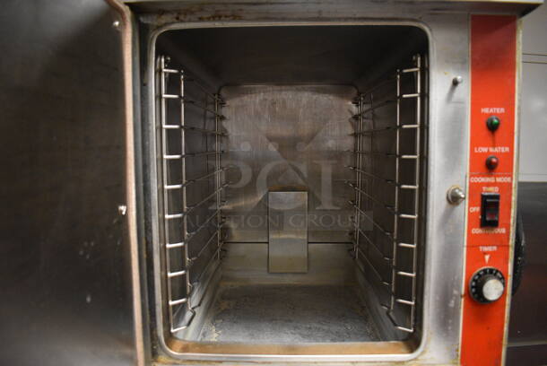 Vulcan Stainless Steel Commercial Electric Powered Single Compartment Steam Cabinet. 208-240 Volts, 3 Phase. 21x25x30.5. Unit Was In Working Condition When Restaurant Closed. (kitchen) - Image 5 of 8